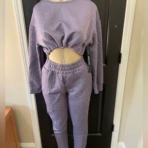 Lilac 2pc lightweight crop set